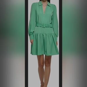 Karl Lagerfield Green Midi Dress